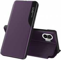 Husa de protectie compatibila cu Nothing Phone 1 Piele ecologica Mov 