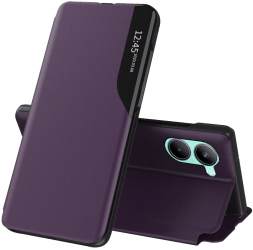 Husa de protectie compatibila cu Realme C33/2023 Piele ecologica Mov 