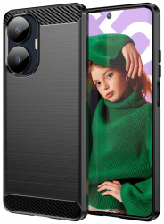 Husa de protectie compatibila cu Realme C55 PU Negru 