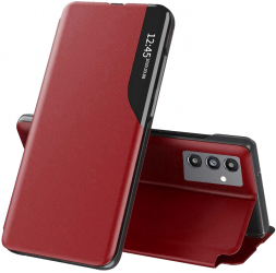 Husa de protectie compatibila cu Samsung Galaxy A13 5G/A04S Piele ecologica Rosu 