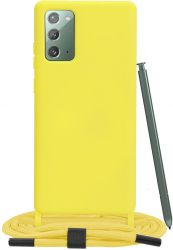 Husa Protectie pentru Samsung Galaxy Note 20 4G/Note 20 5G Xtreme Armor Crossbody Lanyard G1107 Metal Yellow 