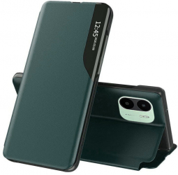 Husa de protectie compatibila cu Xiaomi Redmi A1/A2 Piele ecologica Verde 