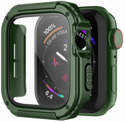Husa pentru Apple Watch 7/8 41mm + Folie Watch Armor 360 F810 Green 