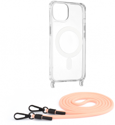 Husa pentru iPhone 13 Acrylic MagSafe Crossbody S95 Pink 