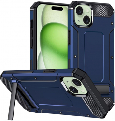 Husa Cu Grad Ridicat de Protectie pentru iPhone 15 Plus Elite Content B1299 Thermoresistant plastic Blue 