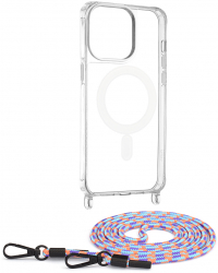 Husa Protectie pentru iPhone 15 Pro Max Impact Safe Acrylic MagSafe Crossbody G91 Termoplastic Colorful 