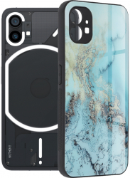 Husa Cu Grad Ridicat de Protectie pentru Nothing Phone 1 Precision Shell B2562 Hard Plastic Majestic NavyOcean 