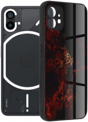 Husa Protectie pentru Nothing Phone 1 Grip Pro Glaze Series G2084 Lexgard Rosu Nebula 