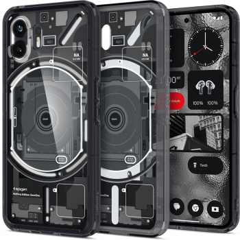 Husa Cu Grad Ridicat de Protectie pentru Nothing Phone 2 Premium Y482 Thermoresistant plastic Matte Intense Darkness 