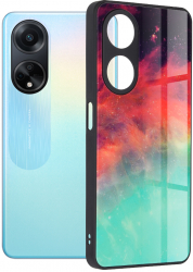 Husa pentru Oppo A98 5G Glaze Series M410 Policarbonat Fiery Ocean