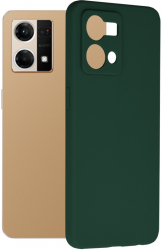 Husa Cu Grad Ridicat de Protectie pentru Oppo Reno7 4G Advanced Style B2614 Siliciu Verde inchis 