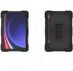 Husa pentru Samsung Galaxy Tab S7 Plus/S8 Plus StripeShell 360 S802 Black 
