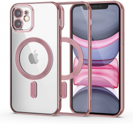Husa Protectie MagSafe pentru Apple iPhone 11 Magshine Grip Pro U623 Imperial Gold Pink 