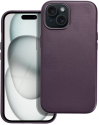 Husa Protectie MagSafe pentru Apple iPhone 15 Leather Mag Elite Armor U992 Violet 