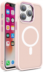 Husa Protectie MagSafe pentru Apple iPhone 15 Pro Max Color Matte Grip Pro U1061 Roz 