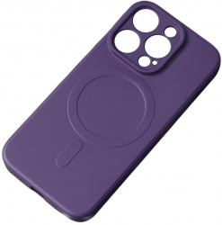 Husa Protectie MagSafe pentru Apple iPhone 15 Pro Silicon Flexe Precision Fit U1052 Plum Violet 