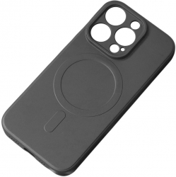 Husa Protectie MagSafe pentru Apple iPhone 15 Pro Silicon Flexe Precision Fit U839 Deep Dark 