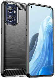 Husa Protectie pentru Realme Narzo 50 5G Carbon Grip Pro U162 Deep Dark 