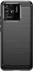 Husa Protectie pentru Xiaomi Redmi 10C Carbon Elite Armor U-114 Deep Dark 