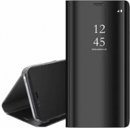 Husa tip carte cu ecran Clearview negru pentru Samsung Galaxy A33 5G 