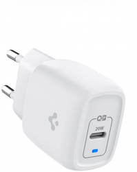 Incarcator de retea Fast Charging adaptor priza si cablu USB Type-C la conector compatibil Apple 20 W 1 m Alb 