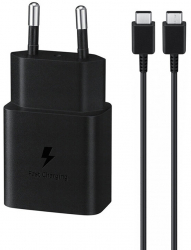 Incarcator de Retea Fast Charging PD 25W cablu Type-C la Type-C 3A I232 Negru Blister Packing 