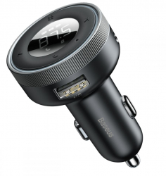 Incarcator pentru Masina cu Modulator FM 2xUSB Aluminiu 3.4A Enjoy H493 Negru
