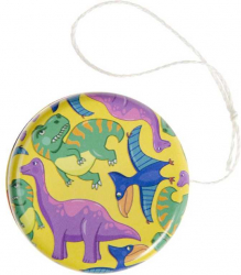Jucarie educativa Yo-Yo metalic Model Dinozauri Multicolor 