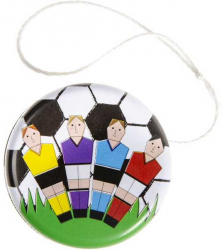 Jucarie educativa Yo-Yo metalic Model Fotbal Multicolor 