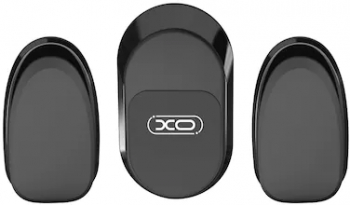 Kit 3 suporturi universale XO-C66 pentru telefon alte obiecte si chei suprafata magnetica Black 