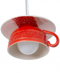 Lustra Deco Republic ARMONIE DIN LUMINA rosu E27 