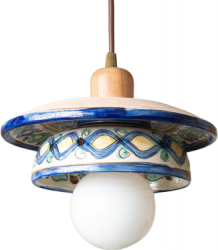 Pendul Deco Republic Strachina multicolora E27 1x60W ceramica autentica Corund 