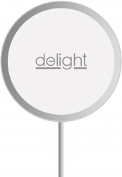 Placa de incarcare fara fir magnetica Delight Type-C Silver 55164A Accesorii accesorii Incarcator 