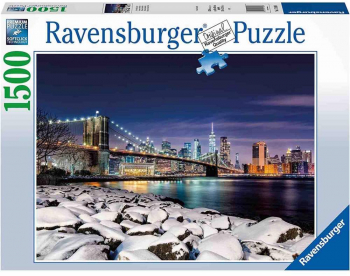 Puzzle 1500 piese Ravensburger - Iarna in New York 
