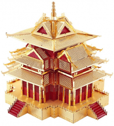 Puzzle 3D Piececool Turnul Vechi din Orasului Interzis Metal 126 piese 