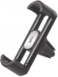 Suport auto cu aerisire pentru dispozitive mobile fixare pe grila de ventilatie reglabil 5.1-8.5 cm Negru 
