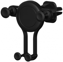 Suport auto magnetic pentru telefonul mobil cu prindere pe ventilatie - Gravity Negru 