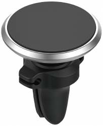 Suport auto magnetic universal pentru telefonul mobil fixare pe ventilatie Negru-Argintiu 