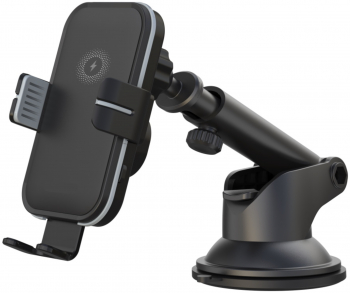 Suport auto premium reglabil si rotativ 360 de grade cu incarcare magnetica de 15W pentru telefon montare pe bord sau parbriz intr-un el 