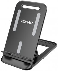 Suport de birou negru din metal pentru telefon sau tableta 