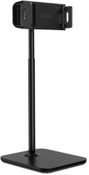 Suport de birou pentru telefoane/tablete de 4.7-12.9 inch Telescopic si Reglabil Baza stabila Negru 