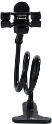 Suport de birou universal pentru dispozitive mobile de marimea 3-6.3 inch Reglabil cu clema de prindere Negru 