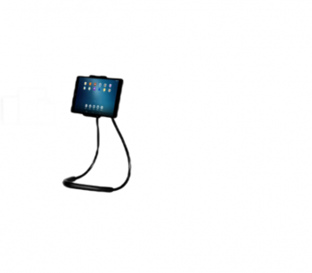 Suport negru universal reglabil si flexibil pentru telefon cu guler moale ideal pentru prinderea pe gat sau diverse suprafete 59.9 cm 