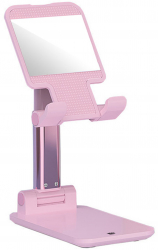 Suport pliabil pentru telefon sau tableta cu caracteristici universale brat extensibil si functie de incarcare in culoarea roz 