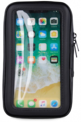 Suport telefon pentru bicicleta + husa impermeabila compatibil cu dispozitive de 6.5 inch Montare pe coarne Negru 