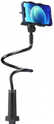 Suport universal compatibile cu dispozitive mobile de 3-6.5 Prindere cu clema Lungime ajustabila de 120 cm Negru 