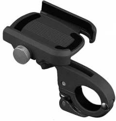 Suport universal pentru telefon pe ghidonul motocicletei cu functie de rotatie completa la 360 de grade confectionat din aluminiu de culoa 