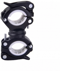 Suport versatil reglabil pentru accesorii de motocicleta sau bicicleta in culoarea neagra 