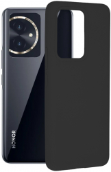 Husa Cu Grad Ridicat de Protectie pentru Honor 100 Sleek Defense Y118 Siliciu Intense Darkness 