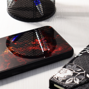 Husa Cu Grad Ridicat de Protectie pentru Oppo A17 Impact Safe B1926 Hard Plastic Elegant Ruby Nebula 